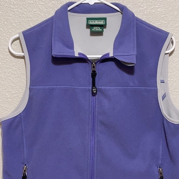 L.L. Bean Woman Purple Fleece Zipped Vest Jacket Size S - Picture 2 of 12